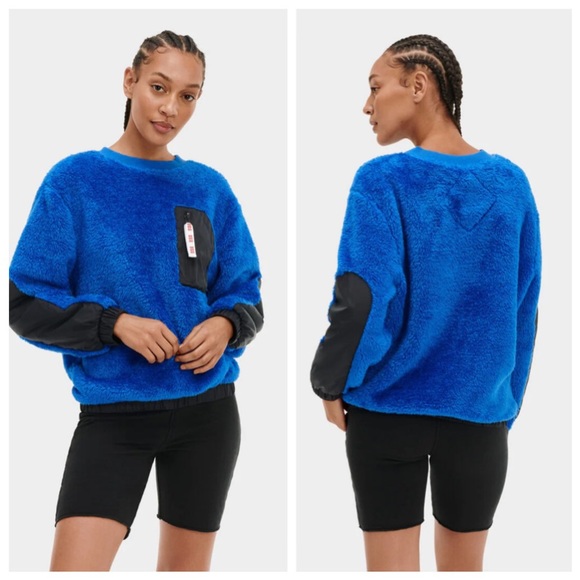UGG Niko Sherpa Fleece Pullover Sweatshirt - Picture 1 of 11
